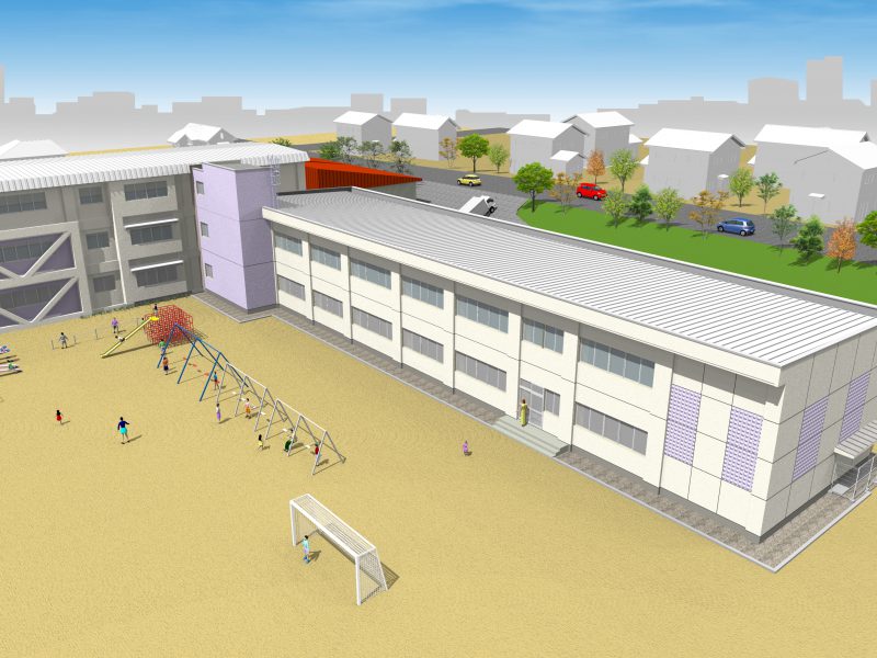 十和田市立藤坂小学校特別教室棟